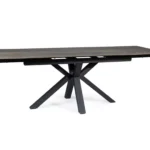 Stół rozkładany COLUMBUS Ceramic 160/240x90 - brązowy/czarny