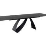 Stół rozkładany DIUNA CERAMIC 160-240x90 - czarny