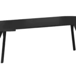 Stół okrągły rozkładany DOMINGO 100-250x100 - czarny mat