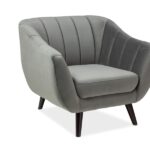 Fotel ELITE 1 velvet - szary Bluvel 14