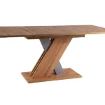 Stół rozkładany EXEL D 140-180x85 - dąb wotan/srebrny
