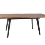 Stół rozkładany FRESNO 150/210x90 - dąb/czarny