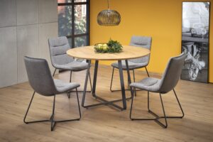 LOOPER 2 stół, blat - dąb złoty, nogi - czarny (2p=1szt)