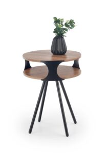 KIRBY ława czarna / ciemny dąb sonoma (1p=1szt)