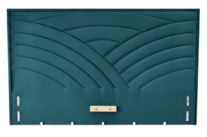 MODULO W3 łóżko 160 - wezgłowie ciemny zielony tap. Monolith 37 (1p=1szt)